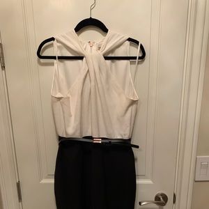 Ted Baker two tone dress white and black